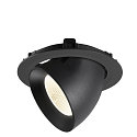 SLV LED Deckeneinbaustrahler NUMINOS� GIMBLE XL, 24W, IP20, dimmbar, 20�, 4000K, 3800lm, schwarz