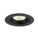 SLV LED Deckeneinbaustrahler NUMINOS� GIMBLE XL, 24W, IP20, dimmbar, 20�, 4000K, 3800lm, schwarz