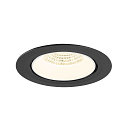 SLV LED Deckeneinbaustrahler NUMINOS� GIMBLE XL, 24W, IP20, dimmbar, 55�, 4000K, 3800lm, schwarz/wei�