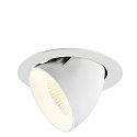 LED Deckeneinbaustrahler NUMINOS� GIMBLE XL, 24W, IP20, dimmbar, 40�, 4000K, 3800lm, wei�