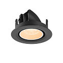 SLV LED Deckeneinbaustrahler NUMINOS� GIMBLE XS, rund, 6,9W, IP20, dimmbar, 40�, 2700K, 900lm, schwarz/wei�