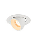 ceiling recessed luminaire NUMINOS� GIMBLE XS round, suitable for VDU workstation IP20, white, lacquered dimmable