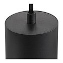 SLV LED 1-Phasen Pendelleuchte ASTO TUBE, IP20, GU10 max. 10W (exkl.), Pendel 250cm, schwarz