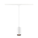SLV LED 1-Phasen Pendelleuchte ASTO TUBE, IP20, GU10 max. 10W (exkl.), Pendel 250cm, wei�