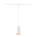 SLV LED 1-Phasen Pendelleuchte ASTO TUBE, IP20, GU10 max. 10W (exkl.), Pendel 250cm, wei�