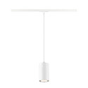 SLV LED 1-Phasen Pendelleuchte ASTO TUBE, IP20, GU10 max. 10W (exkl.), Pendel 250cm, wei�