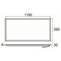 SLV LED Decken-/Wandleuchte PANEL P 1200/600 45 DALI, IP20, 120x60cm, 220-240V AC/DC, >190lm/W, UGR <19, dimmbar, 26-42W 3000K