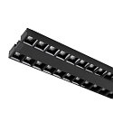 SLV LED 3-Phasen Strahler SIGHT EVO DOUBLE, 57,4cm, rechteckig, 60�, 25W, IP20, 4000K, 3250lm, schwarz