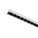 3-phase spot SIGHT EVO SINGLE square, suitable for VDU workstation IP20, black, lacquered dimmable