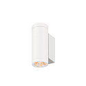 SLV outdoor wall luminaire HELIA PRO S SINGLE cylindrical IP65, white, lacquered 