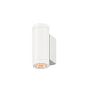 outdoor wall luminaire HELIA PRO S UP/DOWN cylindrical IP65, white, lacquered 
