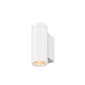 SLV outdoor wall luminaire HELIA PRO S SINGLE cylindrical IP65, white, lacquered 