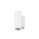 SLV outdoor wall luminaire HELIA PRO S SINGLE cylindrical IP65, white, lacquered 