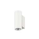 SLV Outdoor LED-Wandleuchte HELIA PRO S UP/DOWN, IP65 IK06, H�he 17.5cm, zylindrisch, 24�, DALI dimmbar, 12W 2700K 1200lm, wei�