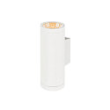 SLV outdoor wall luminaire HELIA PRO L UP/DOWN cylindrical IP65, white, lacquered dimmable