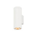SLV outdoor wall luminaire HELIA PRO L SINGLE cylindrical IP65, white, lacquered 