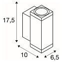 outdoor wall luminaire THEO PRO S UP/DOWN square IP65, anthracite, lacquered 