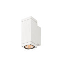 outdoor wall luminaire THEO PRO S UP/DOWN square IP65, white, lacquered 