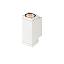 SLV outdoor wall luminaire THEO PRO S UP/DOWN square IP65, white, lacquered 