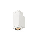 outdoor wall luminaire THEO PRO S UP/DOWN square IP65, white, lacquered 