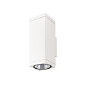 SLV Outdoor LED-Wandleuchte THEO PRO L UP/DOWN DALI 2, IP65 IK08, H�he 30.5cm, DALI 2 dimmbar, 30W 2700K 3600lm 24�, wei�