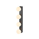 SLV LED Spiegelleuchte SUN MIRROR Wandleuchte, 18W, 2700/3000/4000K, 1400lm, IP44, schwarz