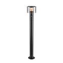 SLV outdoor floor lamp TAHA II 90 with sensor IP54, black 