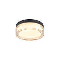 LED Wand-/Deckenleuchte CYFT XL, 125�, 15W, 2700/3000/4000K, 810lm, IP65, dimmbar, schwarz / klar