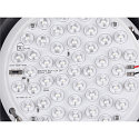 SLV LED Wand-/Deckenleuchte CYFT WAVE XL, 105�, 15W, 2700/3000/4000K, 850lm, IP65, dimmbar, schwarz / klar