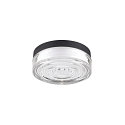 SLV LED Wand-/Deckenleuchte CYFT WAVE XL, 105�, 15W, 2700/3000/4000K, 850lm, IP65, dimmbar, schwarz / klar