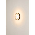 SLV LED Wand-/Deckenleuchte CYFT WAVE XL, 105�, 15W, 2700/3000/4000K, 850lm, IP65, dimmbar, schwarz / klar