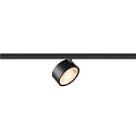 track spot KALU 2.0 cylindrical, suitable for VDU workstation IP20, black, lacquered dimmable