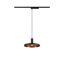 SLV LED 1-Phasen Pendelleuchte LALU� MIX&MATCH, ohne Schirm, IP20, 10W 2700/3000K 700/800lm 40�, CRi>90, dimmbar, schwarz