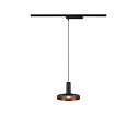 SLV LED 1-Phasen Pendelleuchte LALU� MIX&MATCH, ohne Schirm, IP20, 10W 2700/3000K 700/800lm 40�, CRi>90, dimmbar, schwarz