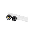 SLV LED Wand-/Deckenleuchte DYSKO DOUBLE, 36�, 13W, 2700K, 1500lm, IP20, dimmbar, wei� / schwarz