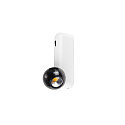SLV LED Wand-/Deckenleuchte DYSKO SINGLE SWITCH, 36�, 6,7W, 2700K, 750lm, IP20, dimmbar, wei� / schwarz