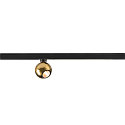 1-phase spot DYSKO cardanic swivelling, ball shaped IP20, glossy, gold dimmable
