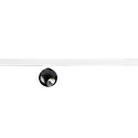 SLV Dekorativer LED 1-Phasen Strahler DYSKO, IP20, 6.7W 2700K 750lm 36�, CRi>90, dimmbar, schwarz / Adapter wei�