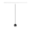 SLV Dekorative LED 1-Phasen Pendelleuchte DYSKO, IP20, 6.7W 2700 750lm 36�, CRi>90, dimmbar, schwarz / Adapter wei�