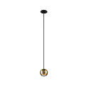 LED Pendelleuchte DYSKO, 36�, 5W, 2700K, 500lm, IP20, dimmbar, schwarz / gold
