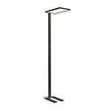 SLV floor lamp WORKLIGHT EASY FL with switch, suitable for VDU workstation, black dimmable