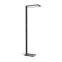 SLV floor lamp WORKLIGHT EASY FL with switch, suitable for VDU workstation, black dimmable