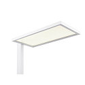 SLV floor lamp WORKLIGHT EASY FL with switch, suitable for VDU workstation, white dimmable