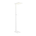 SLV floor lamp WORKLIGHT EASY FL with switch, suitable for VDU workstation, white dimmable