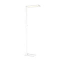 SLV floor lamp WORKLIGHT EASY FL with switch, suitable for VDU workstation, white dimmable