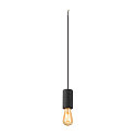 pendant luminaire FITU PD STONE E27 IP20, black dimmable