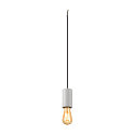 SLV pendant luminaire FITU PD STONE E27 IP20, grey dimmable