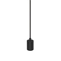 pendant luminaire FITU PD RIBBED E27 IP20, black dimmable