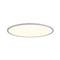 SLV ceiling luminaire PANEL 60 round, suitable for VDU workstation IP20, grey, lacquered dimmable