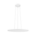 SLV pendant luminaire PANEL 60 round, suitable for VDU workstation IP20, white dimmable